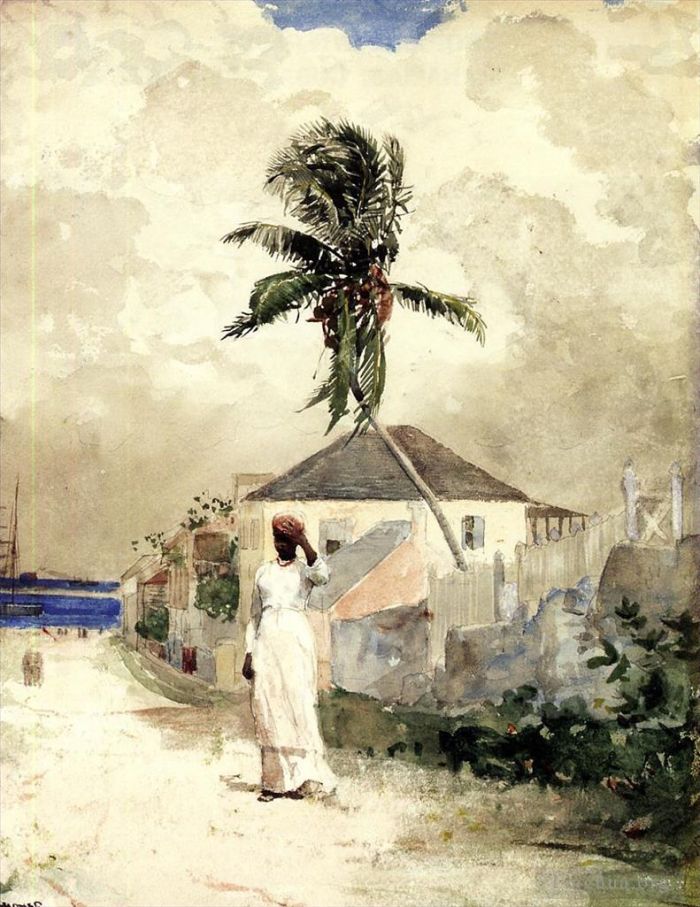 温斯洛·霍默 的各类绘画作品 -  《巴哈马沿路》