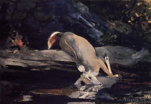 艺术家温斯洛·霍默作品《堕落的鹿》