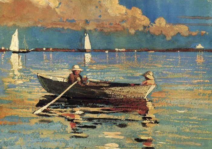 温斯洛·霍默 的各类绘画作品 -  《格洛斯特港》