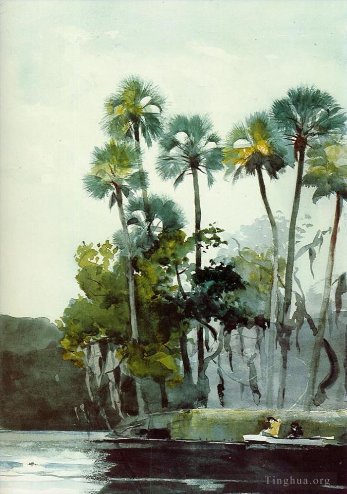 温斯洛·霍默 的各类绘画作品 -  《霍莫萨萨河》