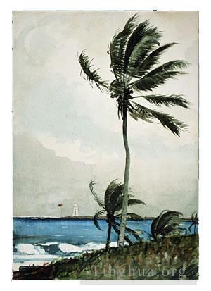 温斯洛·霍默 的各类绘画作品 -  《棕榈树》