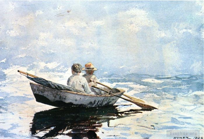 温斯洛·霍默 的各类绘画作品 -  《划艇》