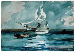 艺术家温斯洛·霍默作品《单桅帆船拿骚》