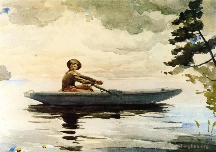 温斯洛·霍默 的各类绘画作品 -  《船夫》