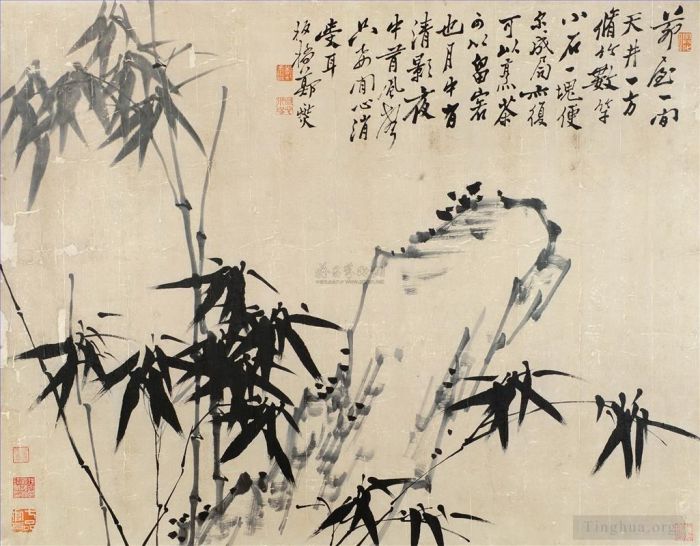 郑燮（郑板桥） 的书法国画作品 -  《竹子》