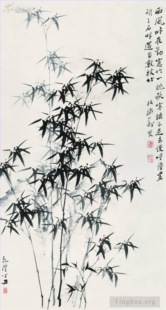 郑燮（郑板桥） 的书法国画作品 -  《中国竹7》