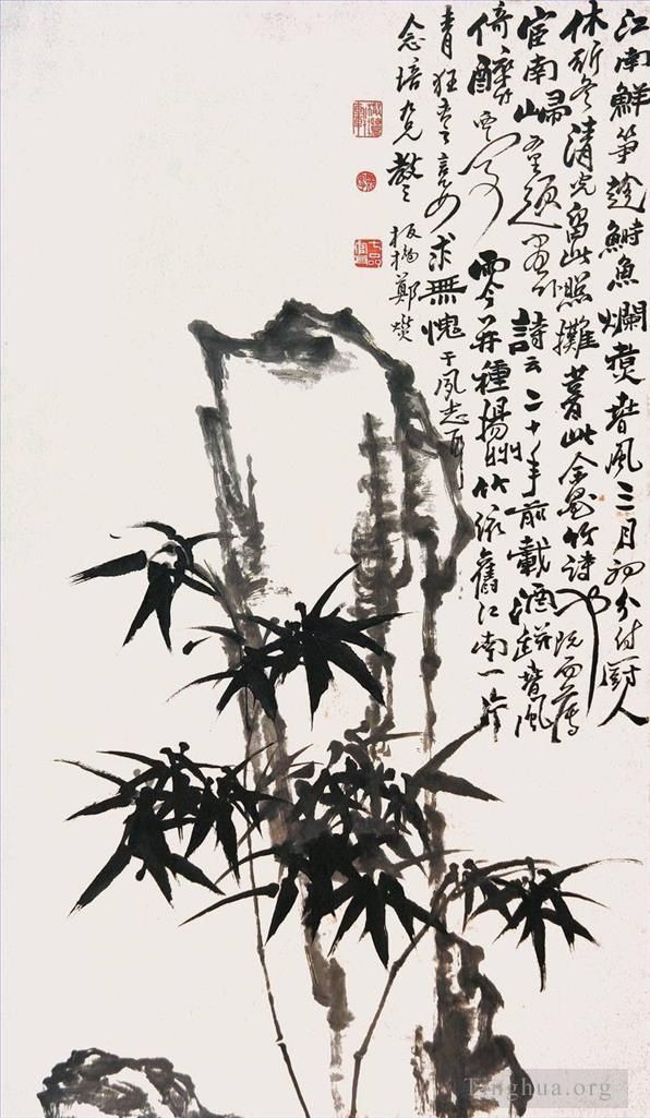 郑燮（郑板桥） 的书法国画作品 -  《中国竹9》